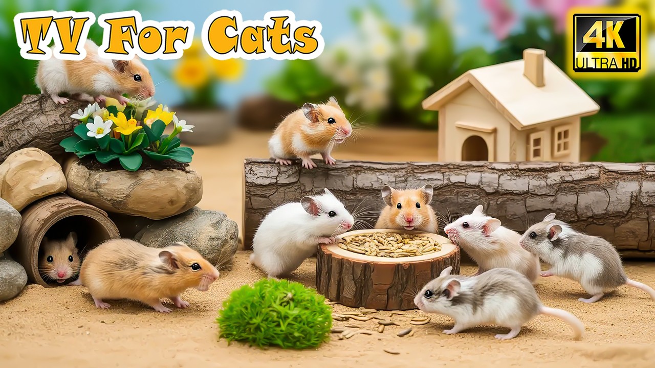 🔴 Calming CAT TV: Mouse Hide and Seek－Best Videos Entertain & Anti-Anxiety for Cats When Left Alone