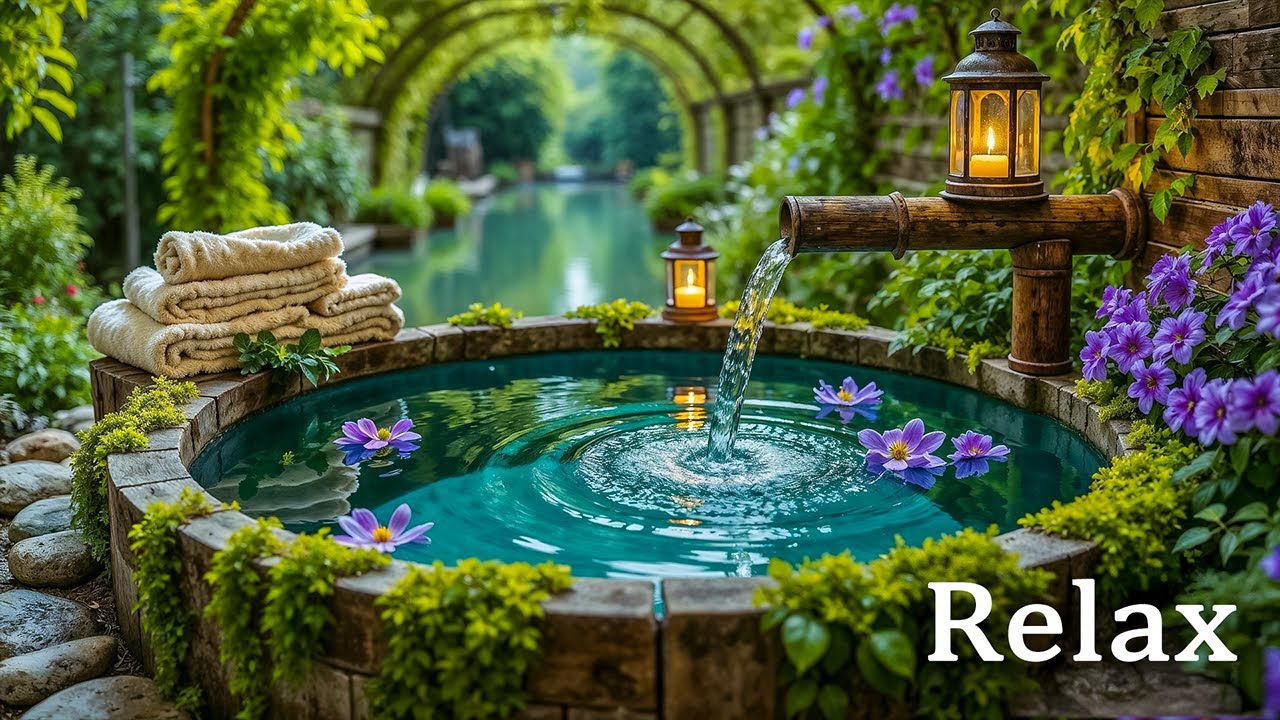 Расслабляющая музыка 2026: исцеление разума 🌿 Звуки бамбуковой воды и расслабляющая музыка | Снятие