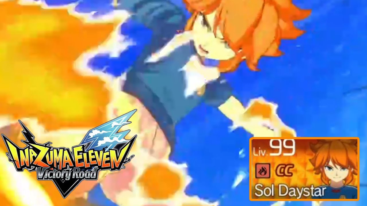 Showcase Sol Daystar con Fendiluce V3 - Inazuma Eleven Victory road