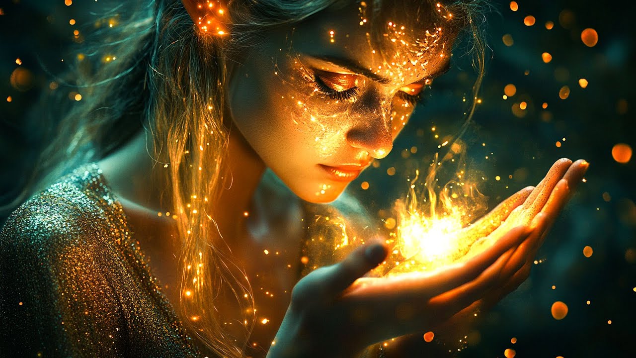 Ethereal Firelight Meditation | 432Hz & 963Hz Healing Frequencies | Awakening Energy & Inner Harmony