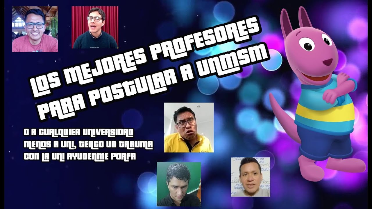 MEJORES PROFESORES PARA INGRESAR A SAN MARCOS (O ALGO ASÍ) - opinión personal