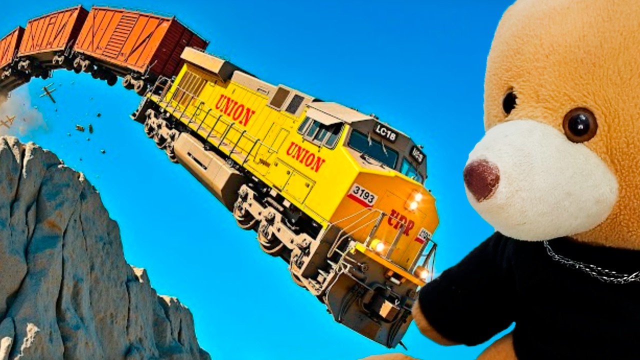 TREM VS MONTANHA! React