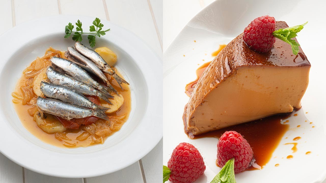Sardinas o xoubas afogadas (en cazuela) - Flan de dulce de leche exprés - Cocina Abierta