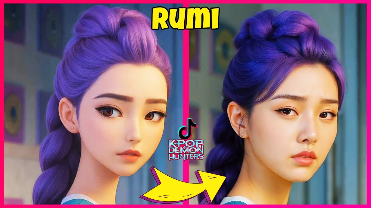 KPOP Demon Hunters in Real-Life TikTok Version ~ Guess Demon Hunters Characters & Songs By Voice 🎤🎵👹