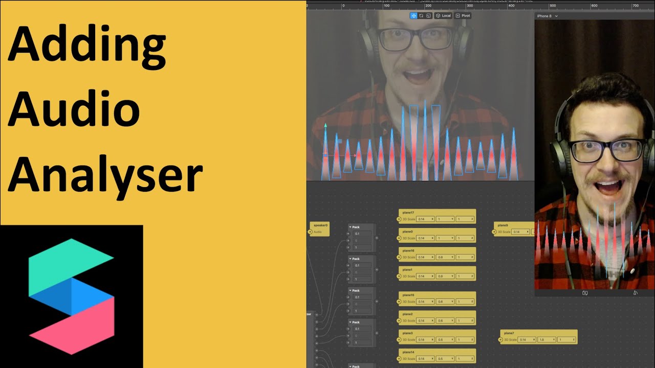 Spark AR Tutorial - How to add a Microphone with Audio Analyzer #bestbannersever