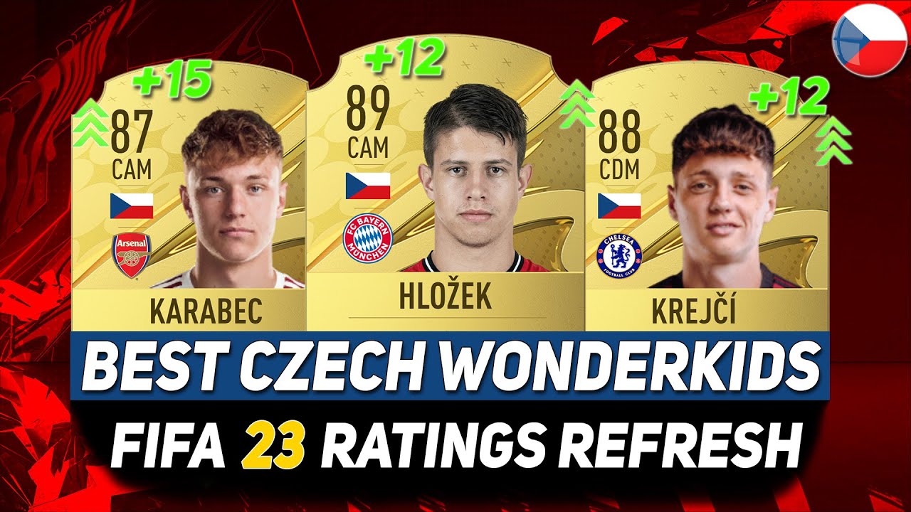 FIFA 23 WONDERKIDS 🇨🇿 ✸ BEST YOUNG CZECH TALENTS ON CAREER MODE! ft.HLOŽEK,KARABEC,KREJČ&Iacute;...etc