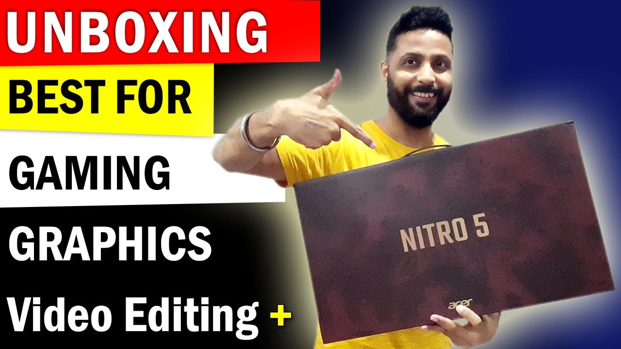 LAPTOP - Acer Nitro 5 i7 9th gen gtx 1650 Unboxing Review in Hindi - India 2023 | Under 70000