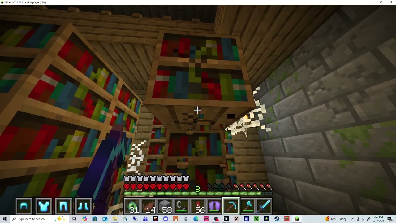 hardcore world (going to the nether) almost got lost and died
