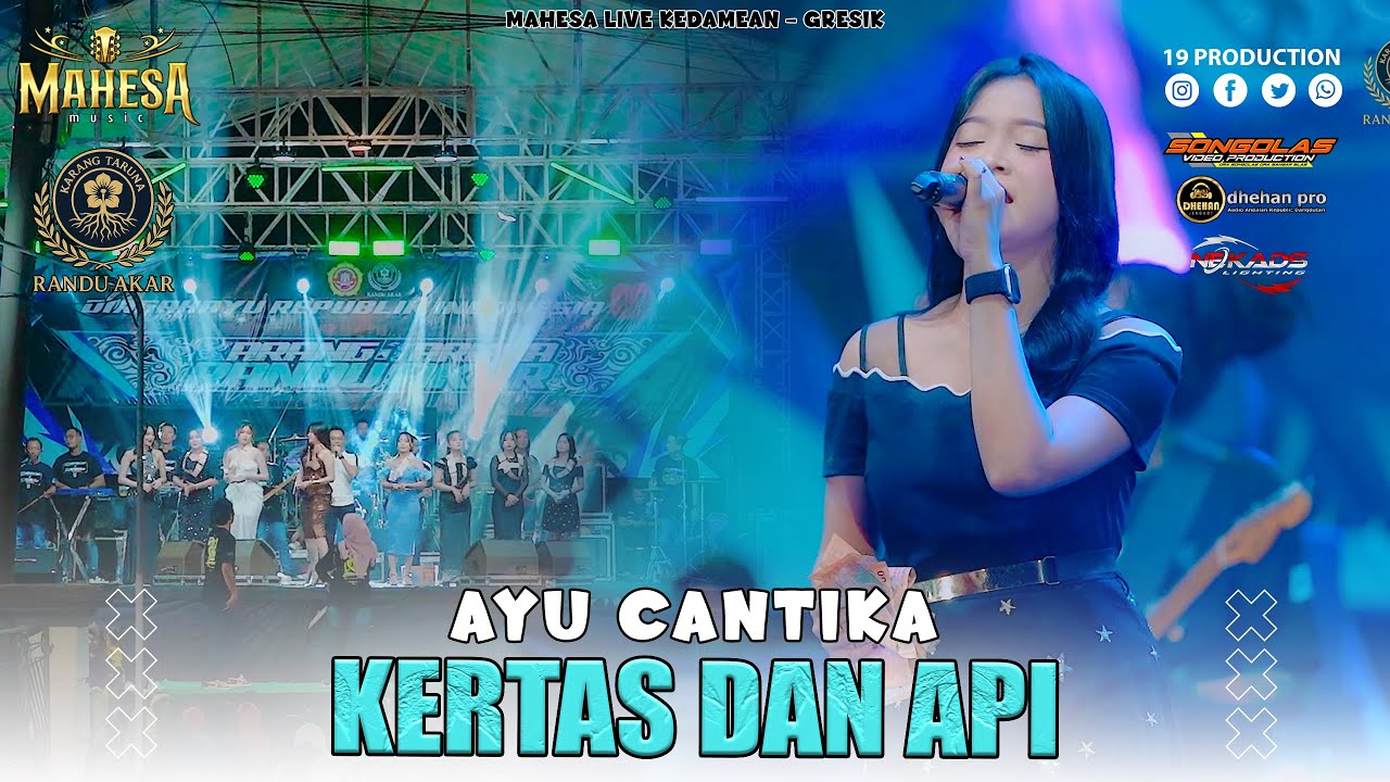 Ayu Cantika - Kertas Dan Api I Mahesa music live Kedamean ( Randu Akar )