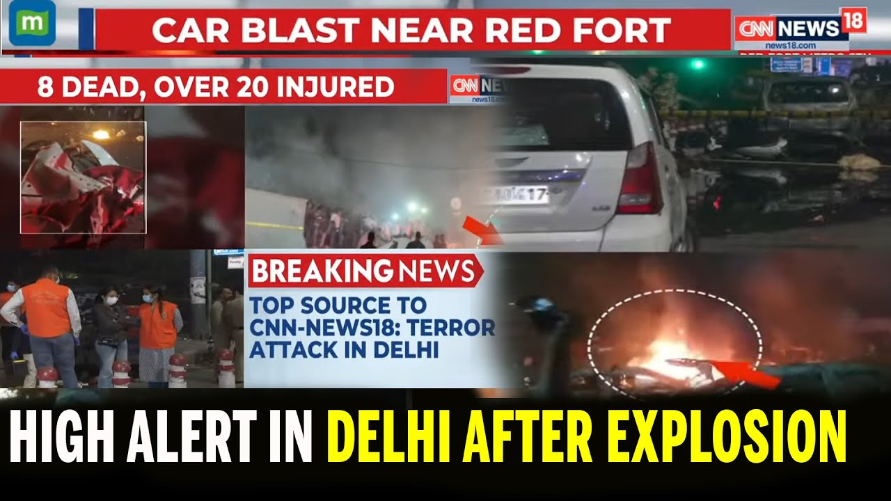Delhi Red Fort Explosion LIVE : Explosion In Car Near Lal Quila, Chandni Chowk | Breaking News