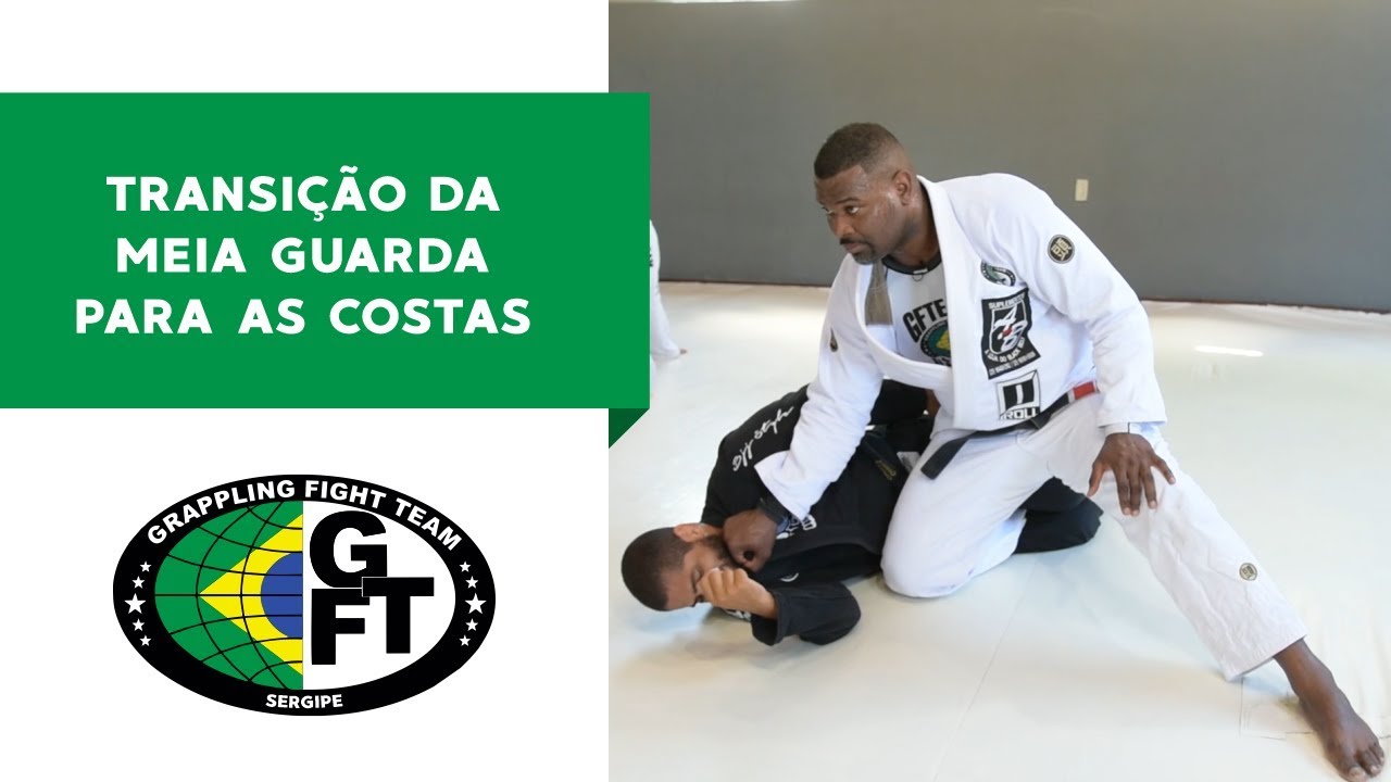 Transição da Meia Guarda para as Costas #jiujitsu
