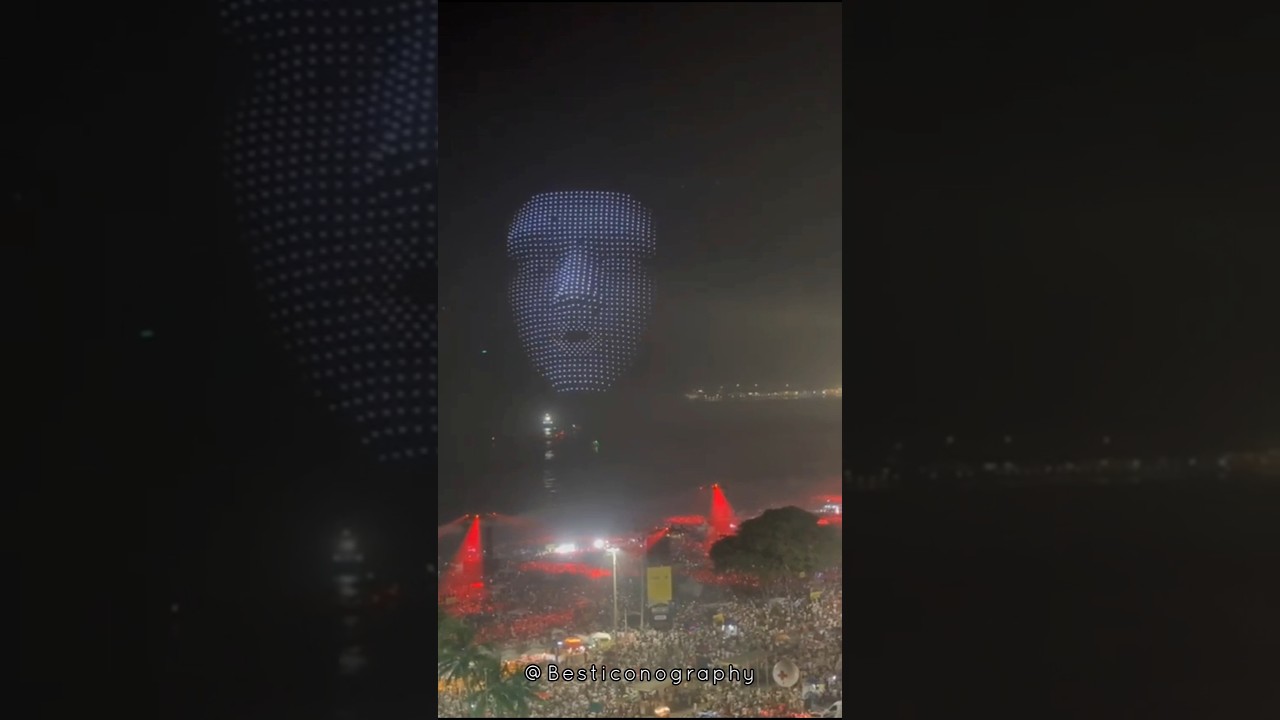 Alok no Réveillon de Copacabana ~ Show de Drones Completo 