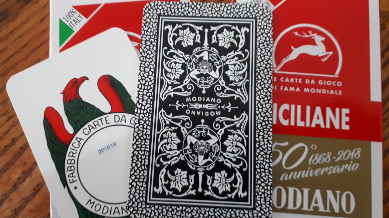 Unboxing Modiano carte da gioco Siciliane No.96