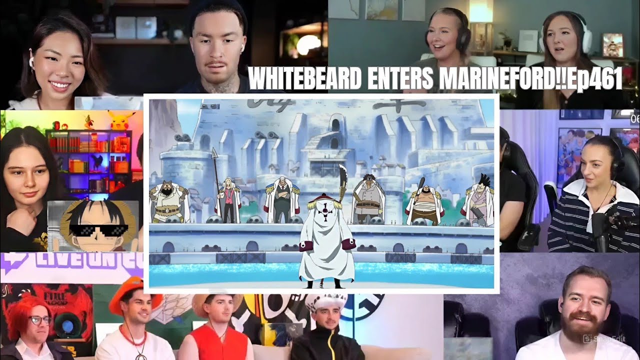 WHITEBEARD ENTERS MARINEFORD!! 😱🔥 The War Begins | One Piece 461 Reaction Mashup
