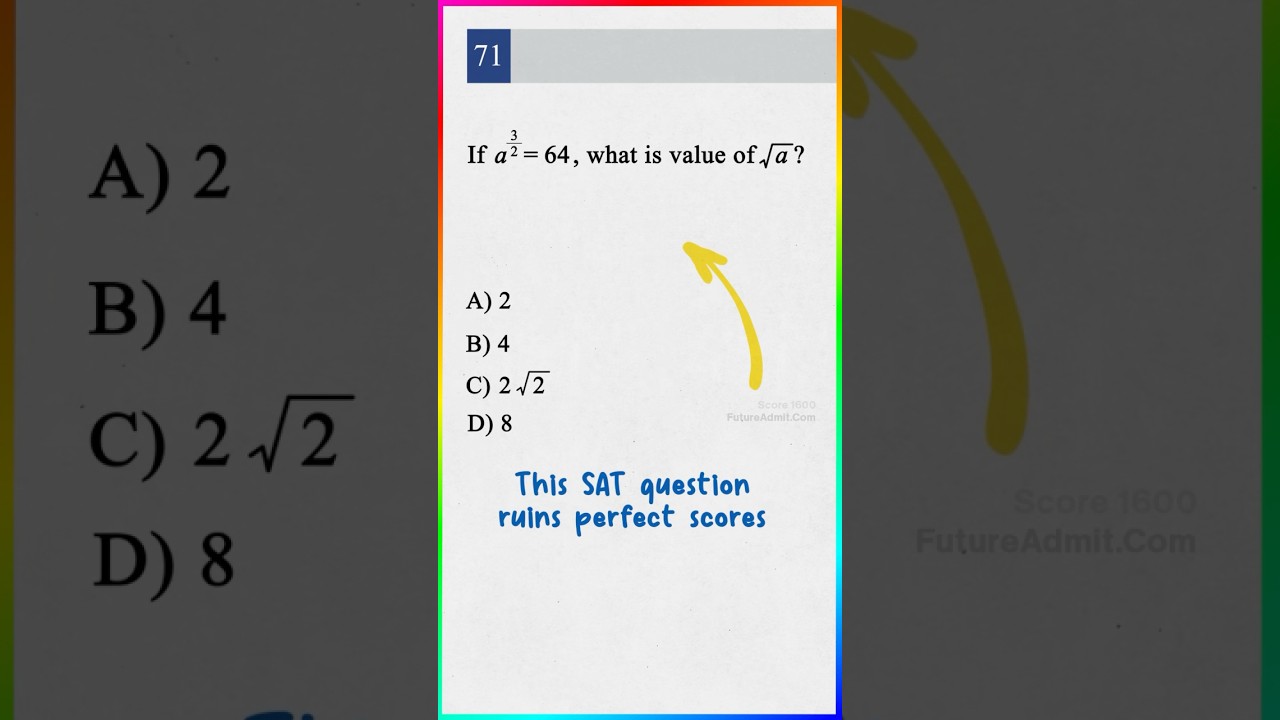 The SAT question that ruins perfect scores👀 #digitalsat #satprep