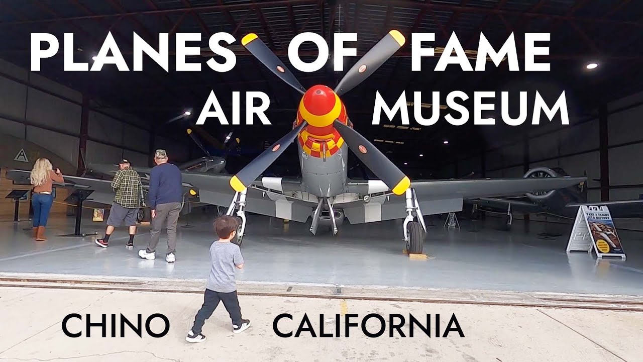 Planes of Fame Air Museum in Chino California - Aviation History Exhibits Model Airplane with Kids