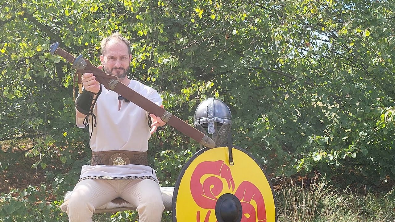 Wikingerschwert Godfred aus Damast von Hanwei