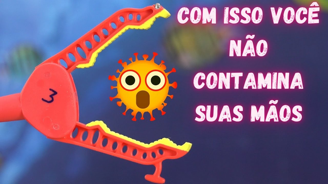 Não contamine mais suas mãos com esses pegadores de objetos. Evita quedas em idosos.