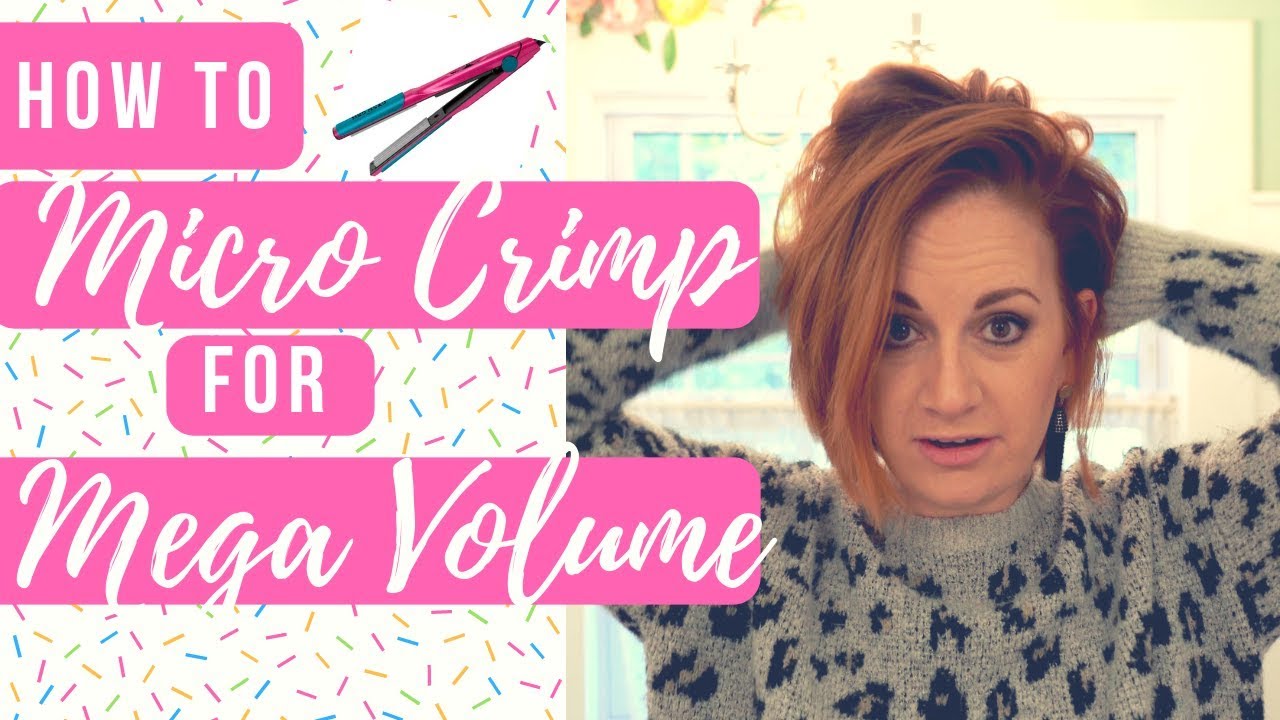 How to use a Mini Crimper for Mega Volume Hair!