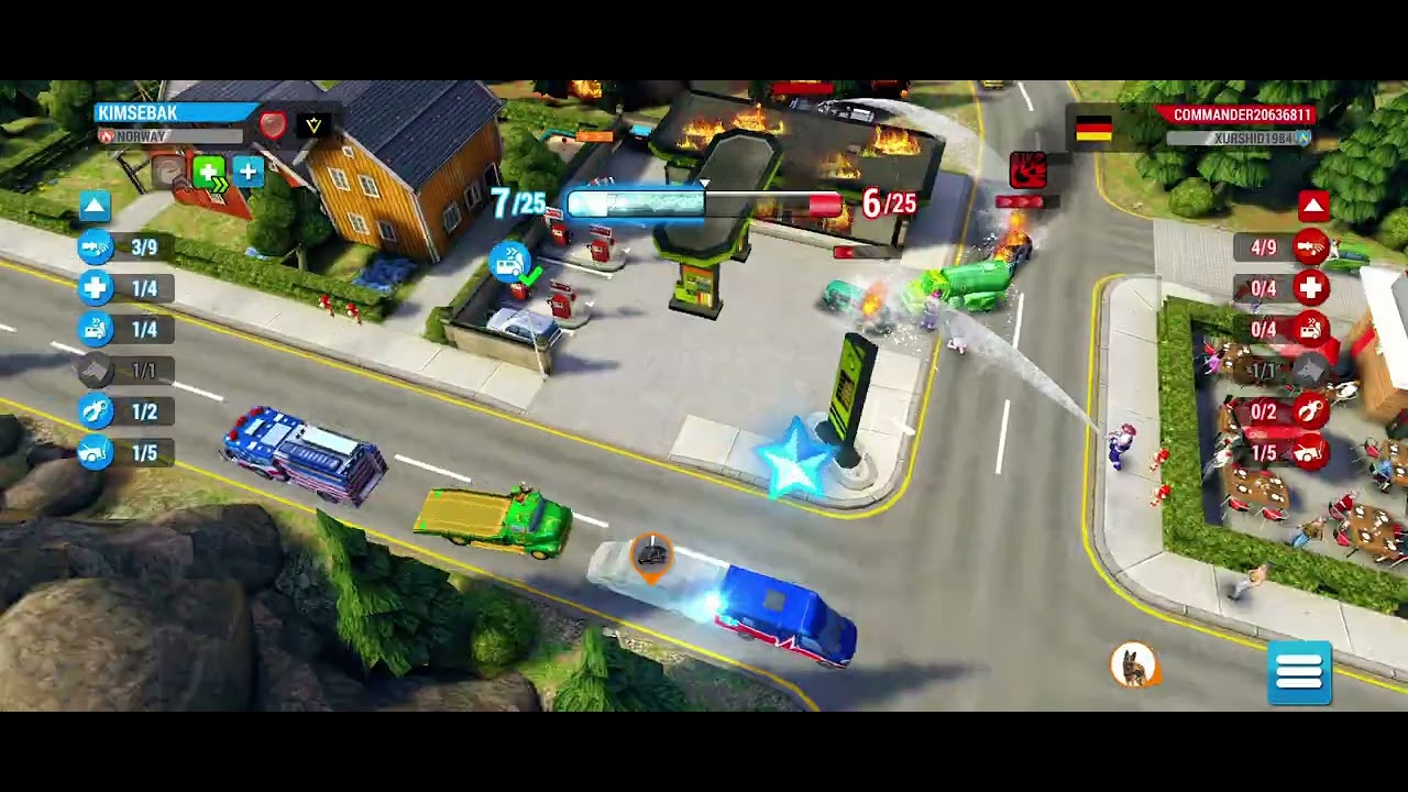 EMHQ - 1v1 Mission - Traffic accident at a petrol station! #emergencyHQ