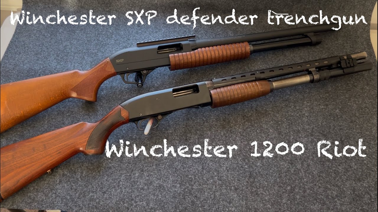 Winchester SXP defender 12 gauge “trench” shotgun- same lineage as the Winchester 1200 and 1300