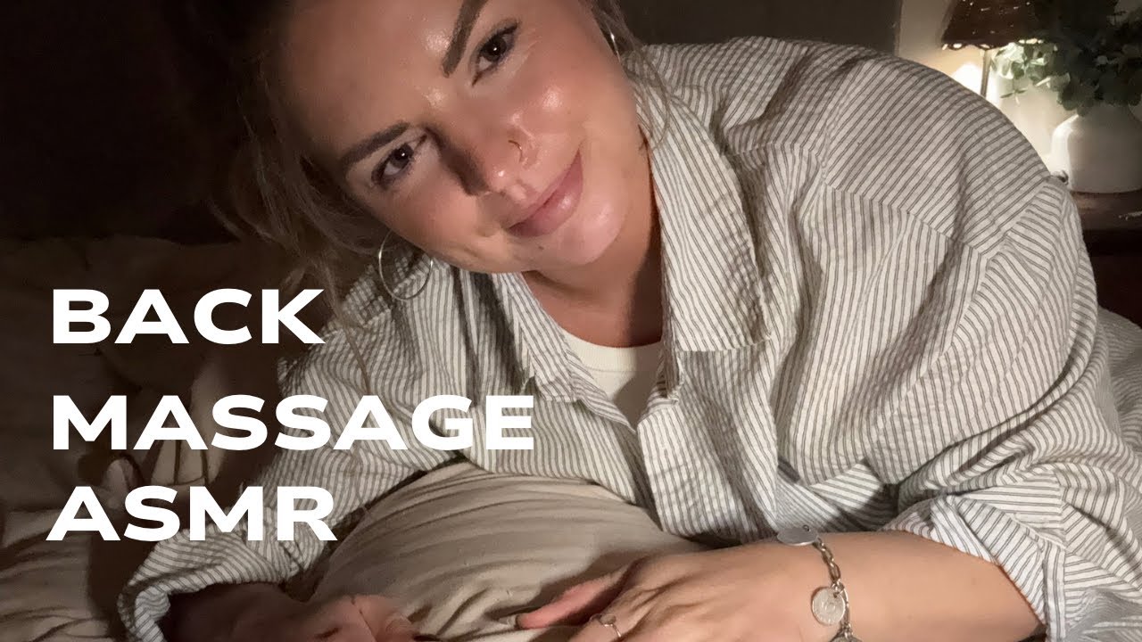 Relaxing ASMR Back Massage 🛏️ Help You Fall Asleep 😴