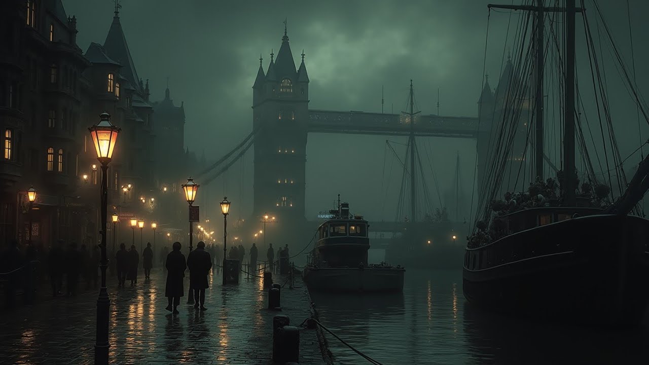 Mysterious Piano Melodies for Deep Focus | London Fog Ambience | Dark Academia Music