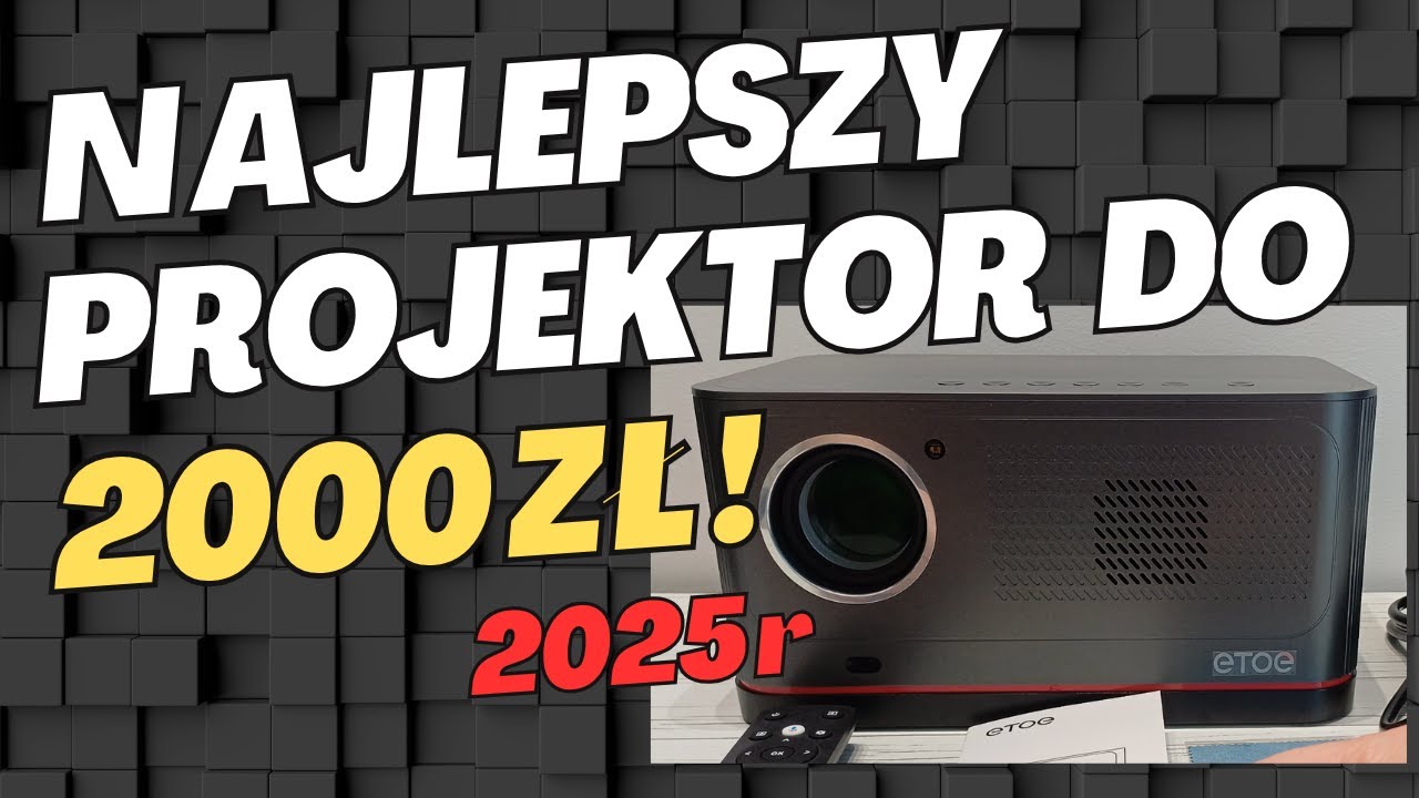 ETOE Whale Pro – projektor  z Android TV i 1500 ANSI ! - Test i recenzja 2025r