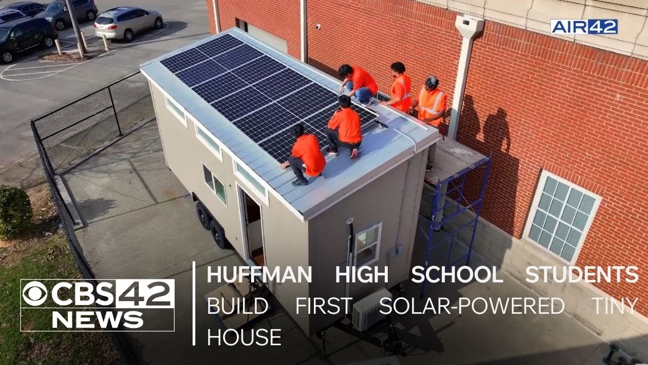 Alabama students build solar-powered tiny house