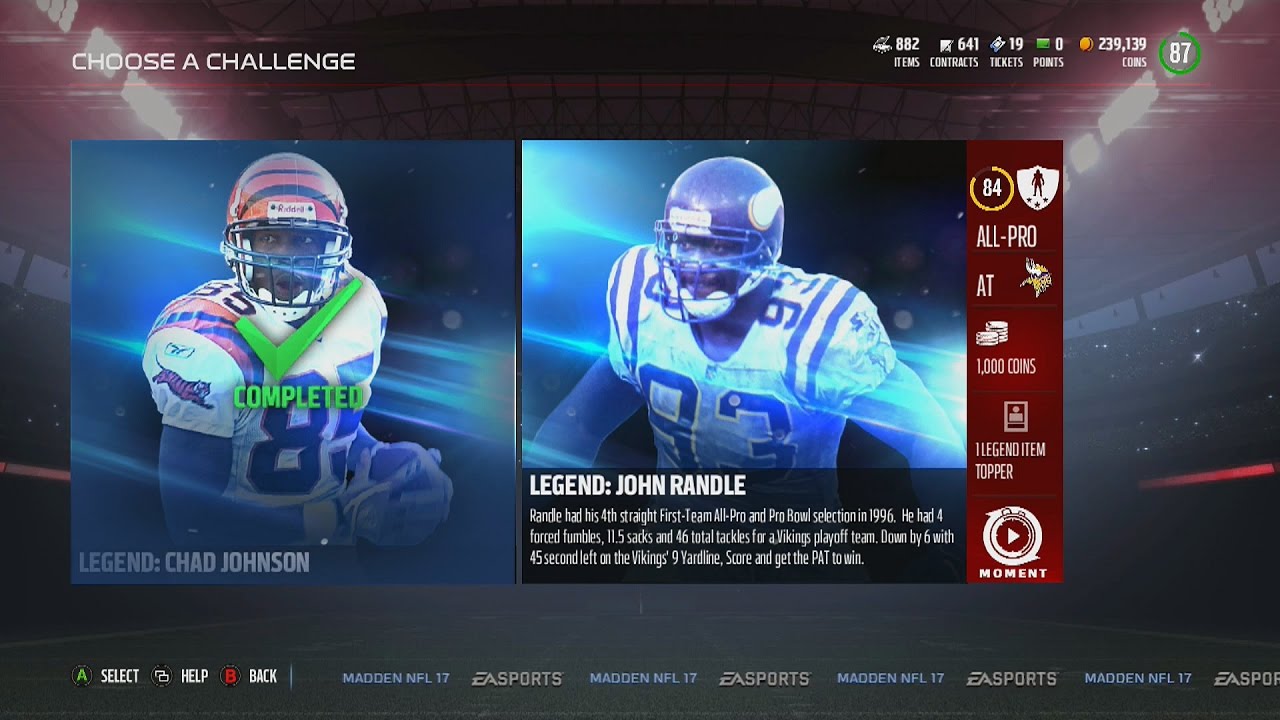 Madden NFL 17 | MUT Legend Challenge | John Randle