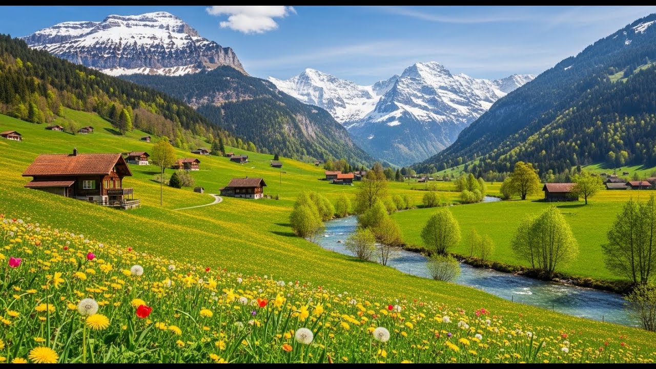 Nature’s Whisper – Calm Piano Music and Mountain Landscapes