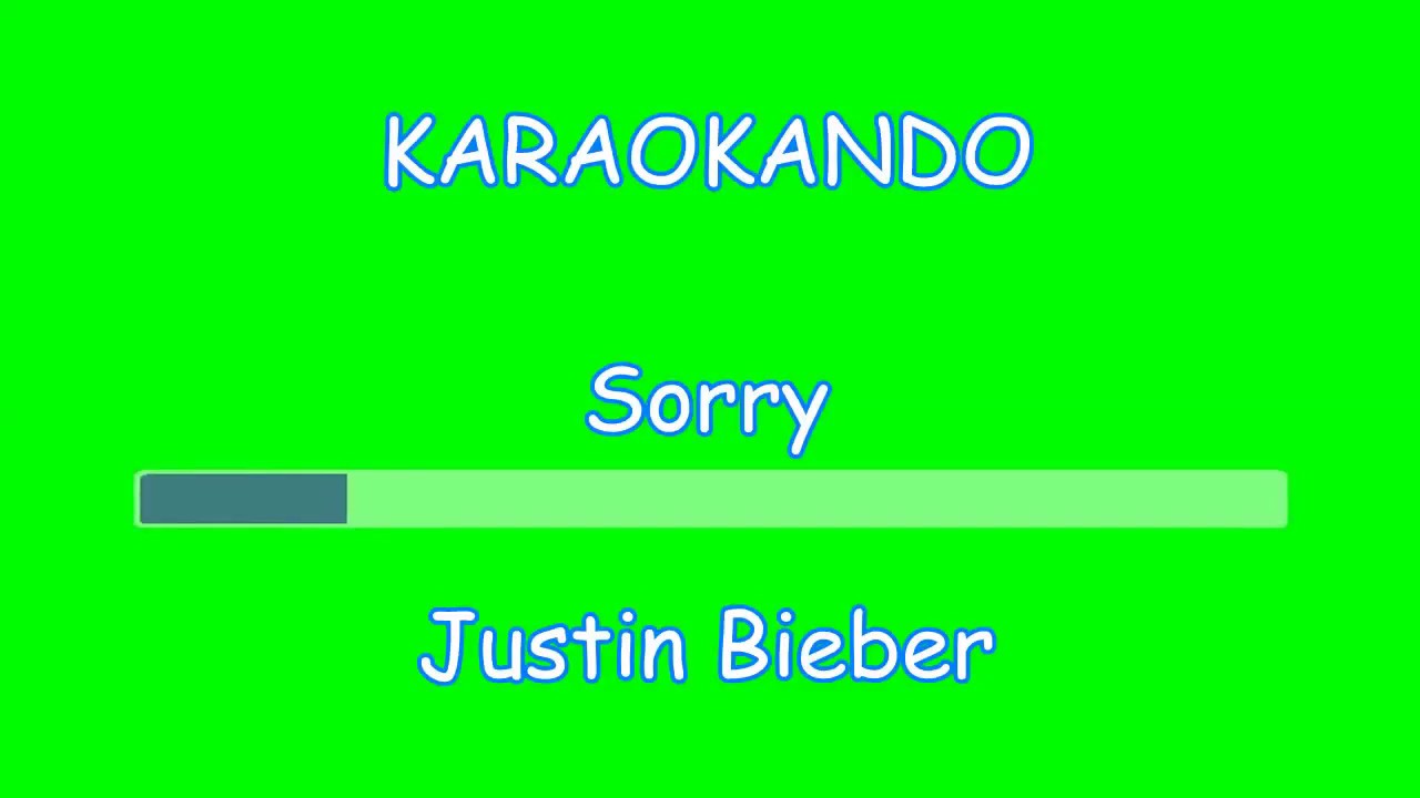 Karaoke Internazionale - Sorry - Justin Bieber ( Lyrics )