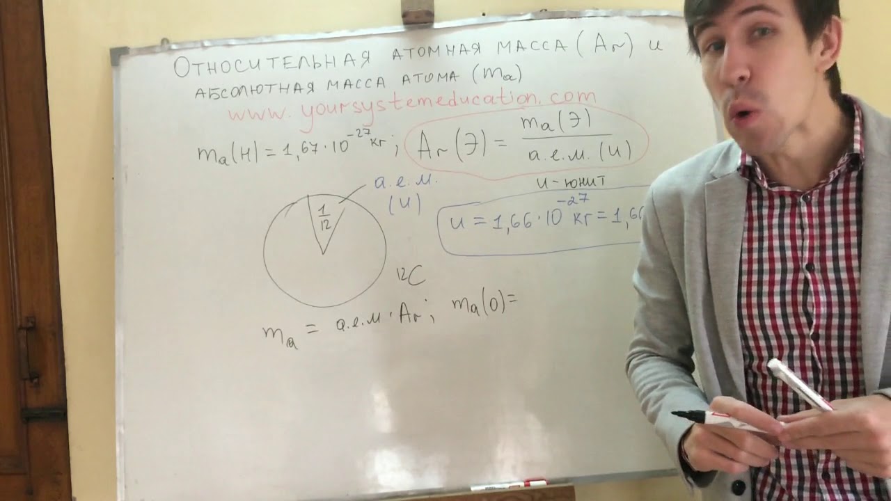 Относительная атомная масса и абсолютная  масса атома. Самоподготовка к ЕГЭ и ЦТ по химии