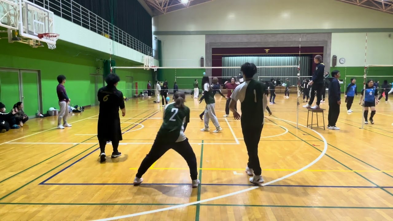 東御市ソフトバレー大会 予選 対があべら 3セット目