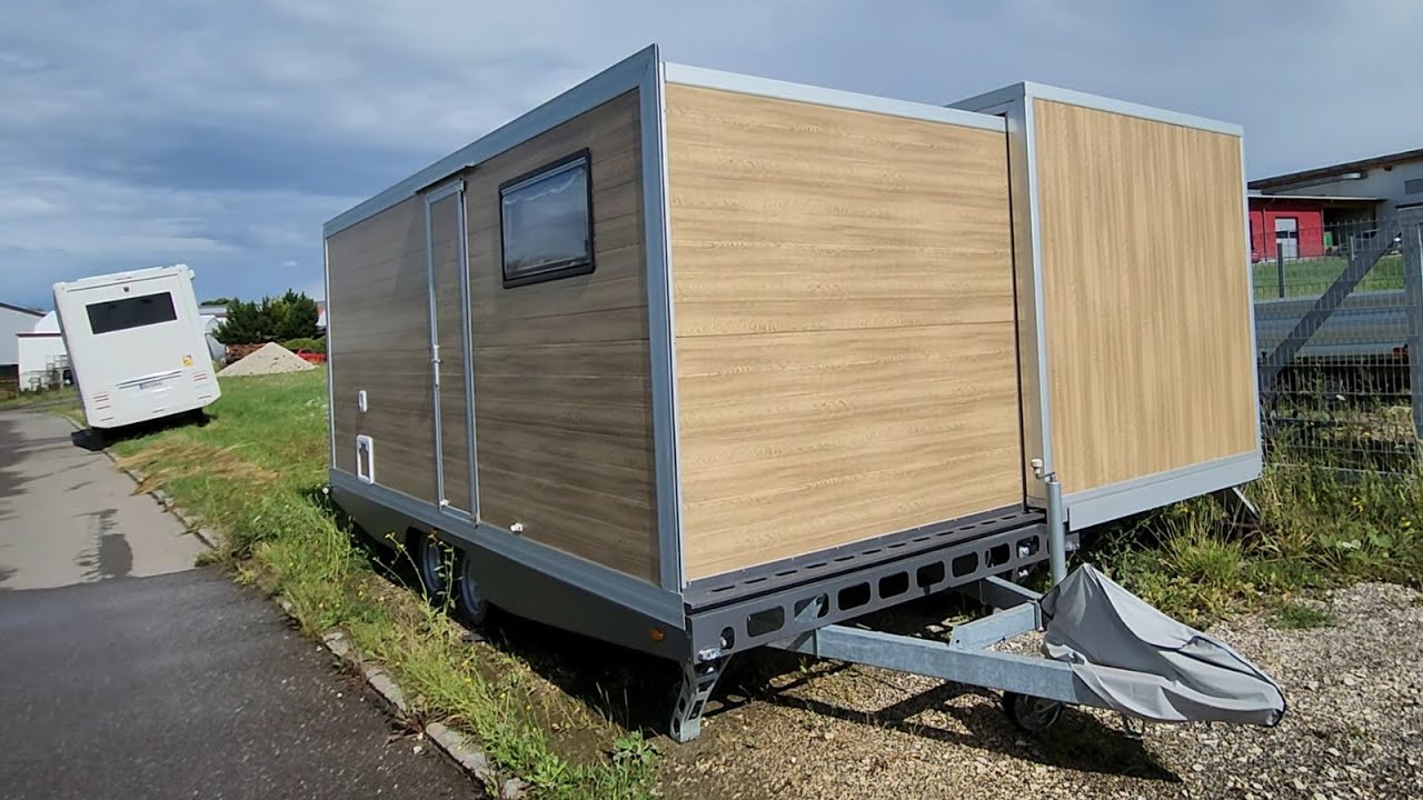 🔥 In 1 Min. fertig! 25m&sup2; Tiny-House Deutscher Unternehmer (54) erfindet mobiles Tinyhouse (Werbung)