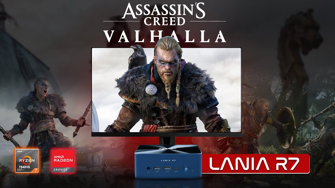 Assassin's Creed Valhalla Gameplay on Lania R7 - AMD Ryzen 7 7840HS 5.1 GHz | Radeon 780M