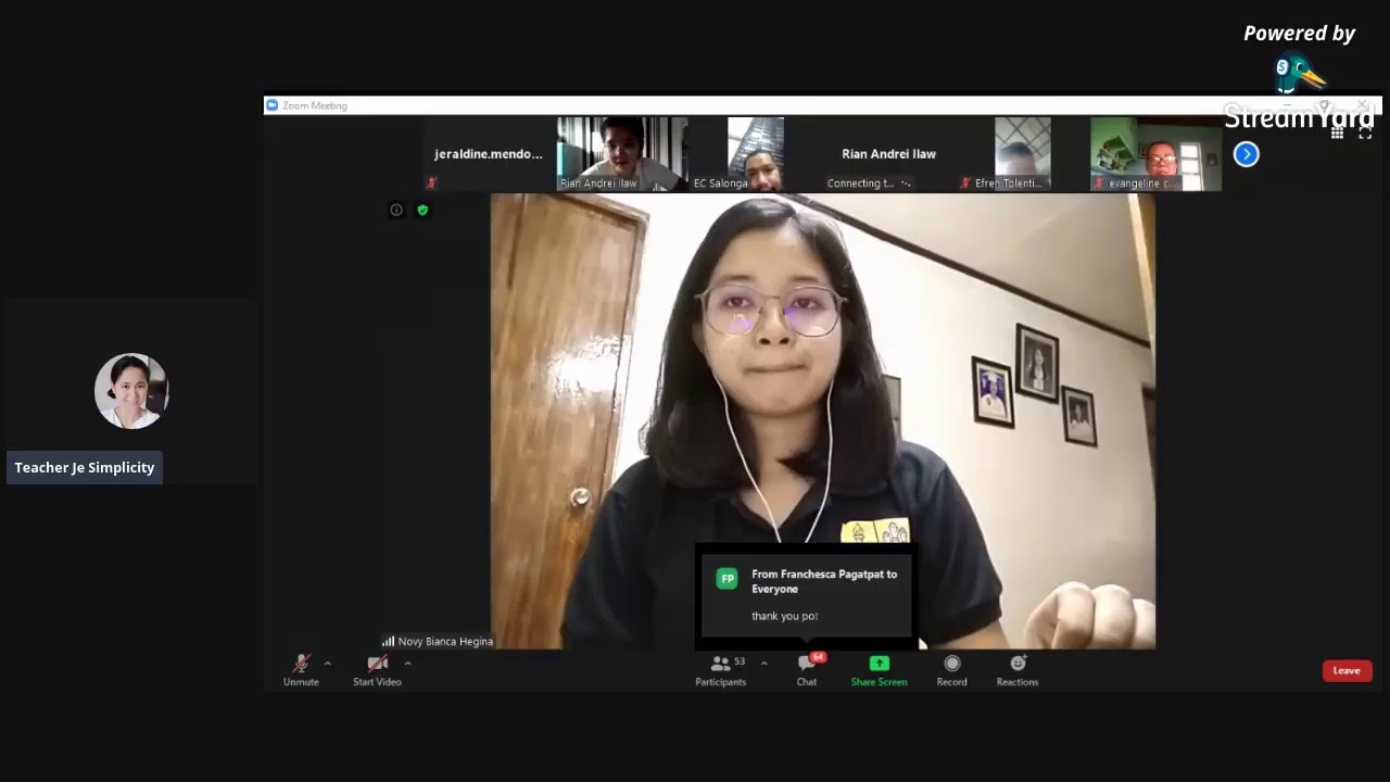 Webinar on 