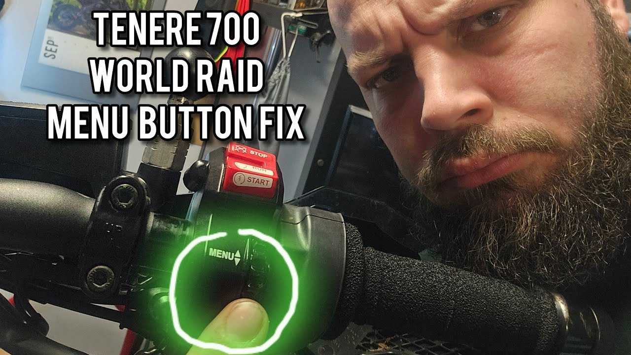 TENERE 700 MENU BUTTON FIX // also MT09 and tracer 9!