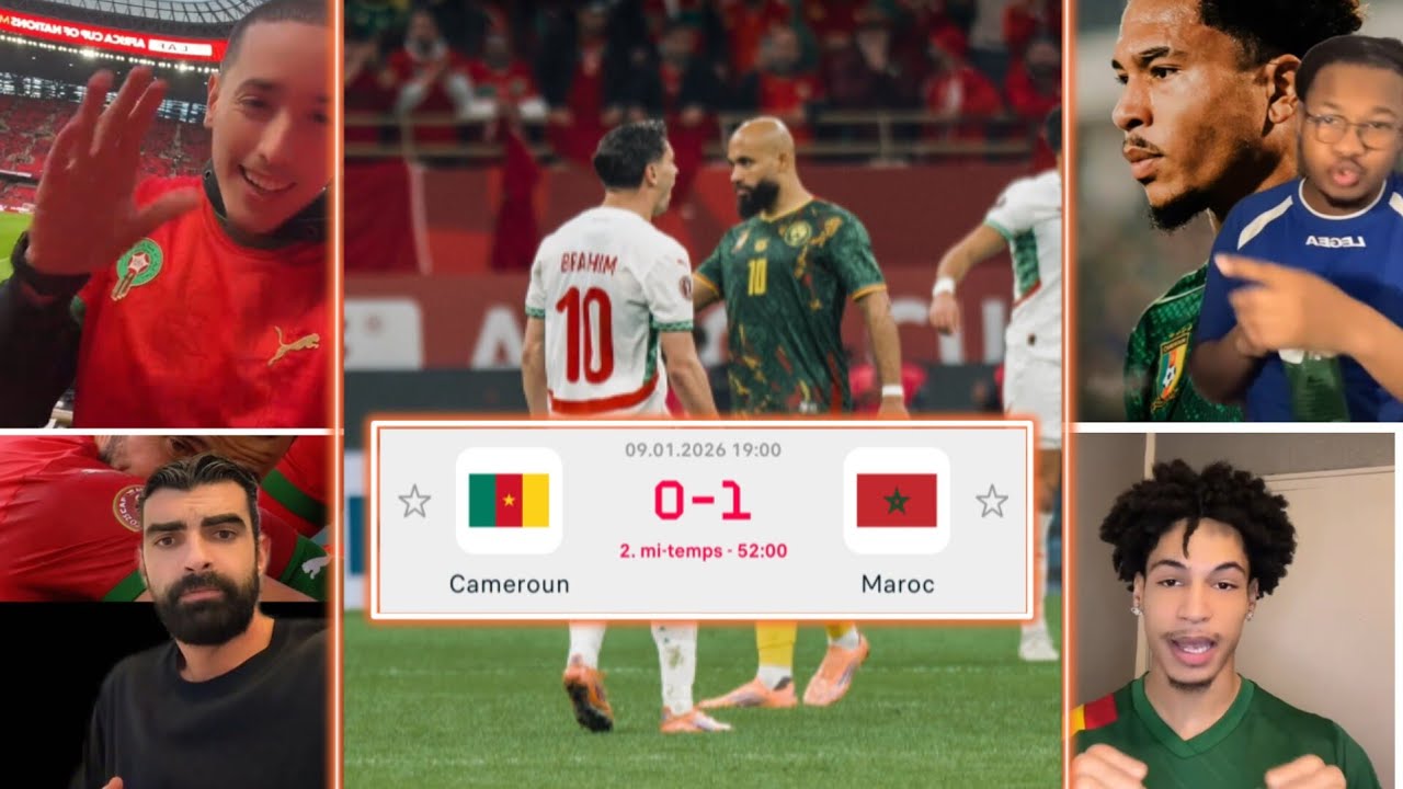 ⏱️ MI-TEMPS : LE MAROC FRAPPE FORT !CAMEROUN 🇨🇲 0-1 🇲🇦 MAROC
