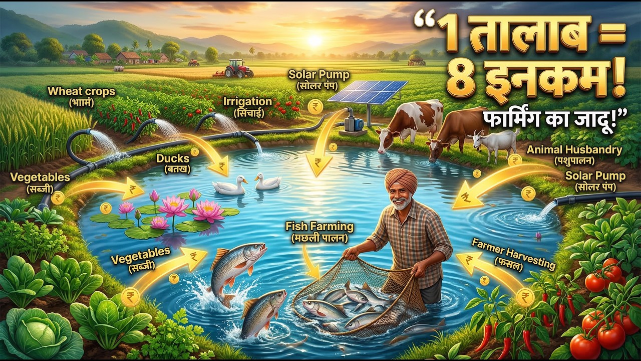 1 तालाब से 8 इनकम का सीक्रेट! | Integrated Farming System