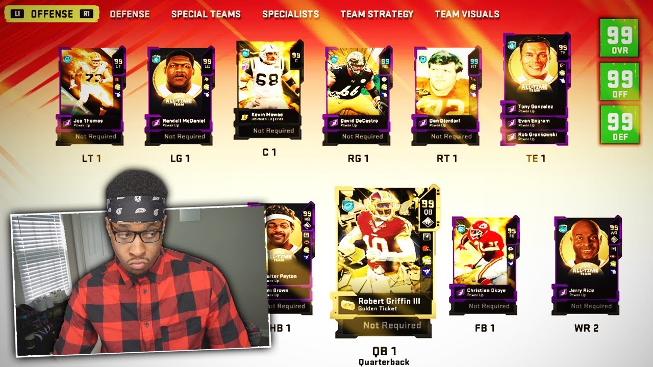 I FINALLY Built An All 99 Overall Team ... Madden 20