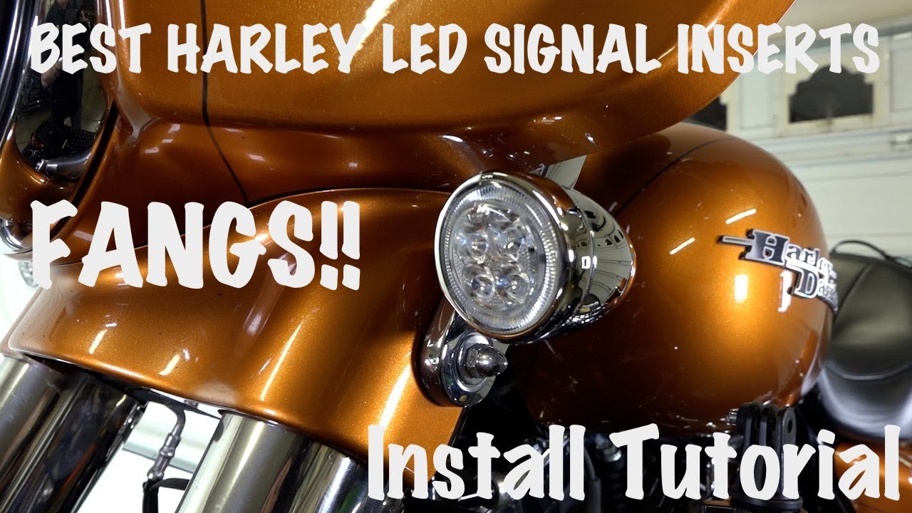 Harley-Best Brightest LED Signal & Brake Light Conversion-Ciro 3D Fangs-Easy Install Tutorial