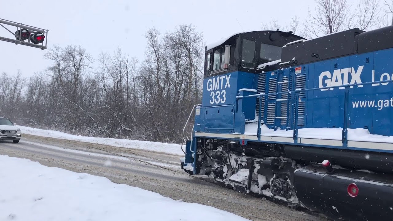 ENDANGERED OBRY at Dawson rd in Orangeville & also switching Rochling at Broadway, Feb 19 2021