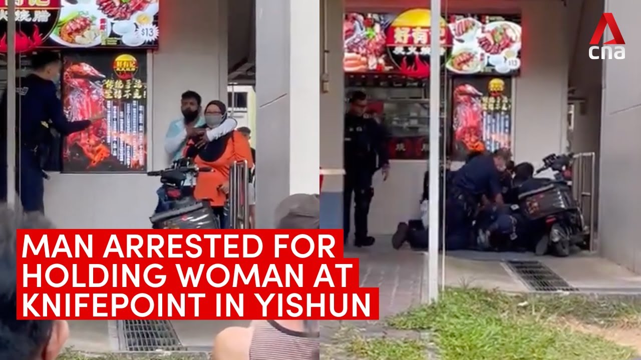 Knife-wielding man arrested after holding woman hostage in Yishun