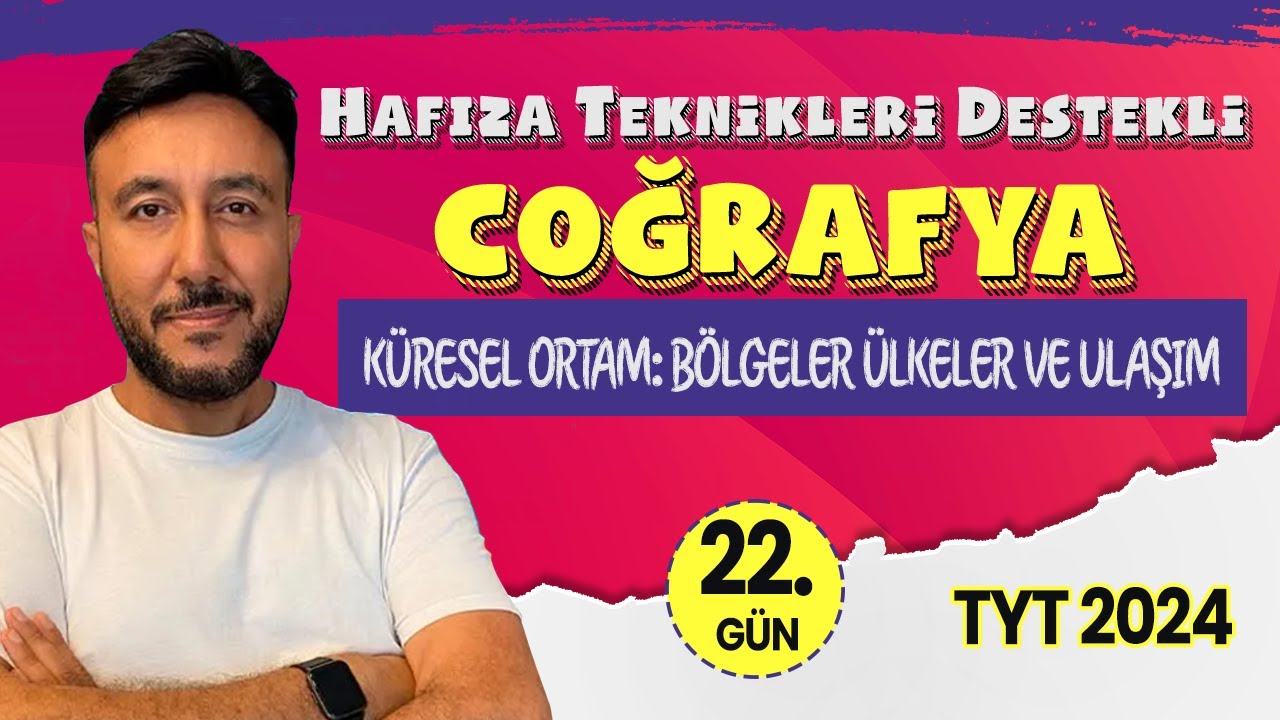 🏆 KAMPPLUS 22. GÜN | Küresel Ortam: Bölgeler Ülkeler Ve Ulaşım | Mehmet Eğit  #tyt2024  #tytcoğrafya