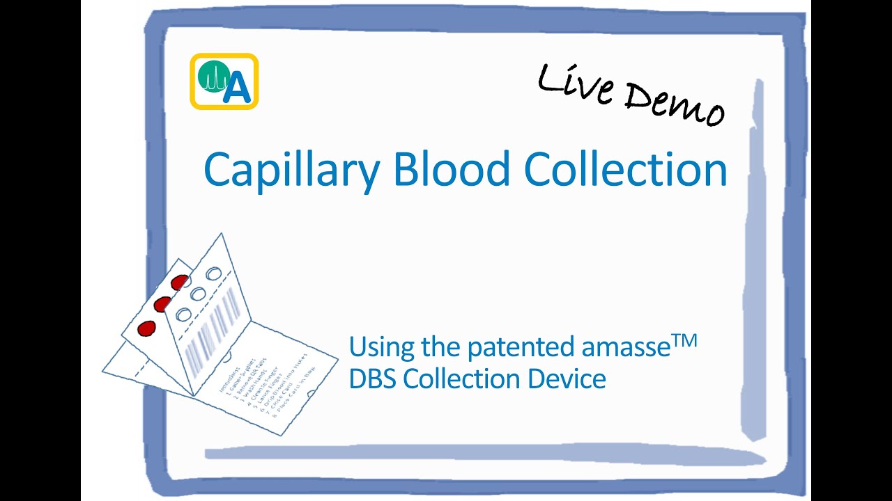 OpAns Patented amasse Dried Bio-fluid Specimen (DBS) - Quantitative Capillary Blood Collection