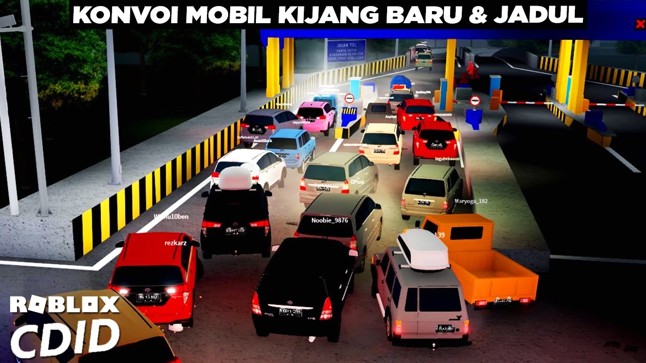 Sampai Macet di Gerbang Tol dan Banyak Mobil yg Kepental (ノ ͠⊙ . ͠⊙ )ノ Roblox Car Driving Indonesia