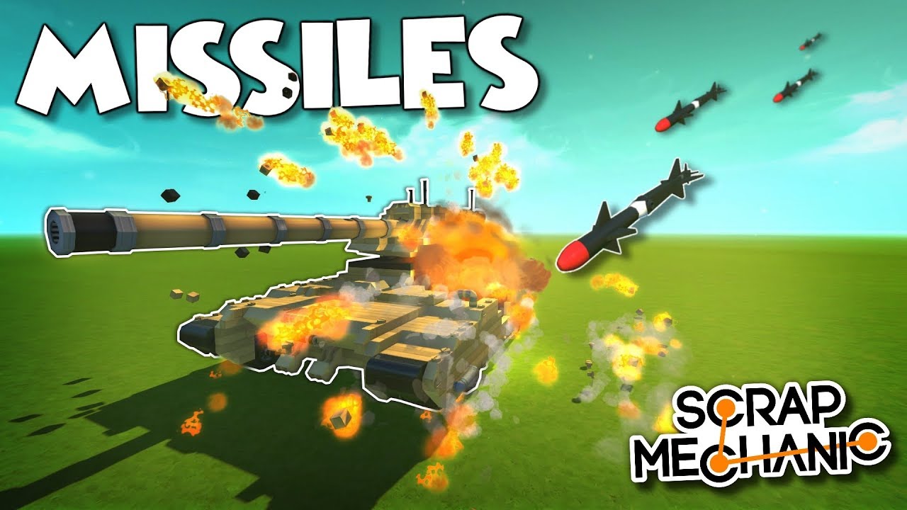 CUSTOM EXPLODING MISSILES! - Scrap Mechanic Creations! - Episode 158