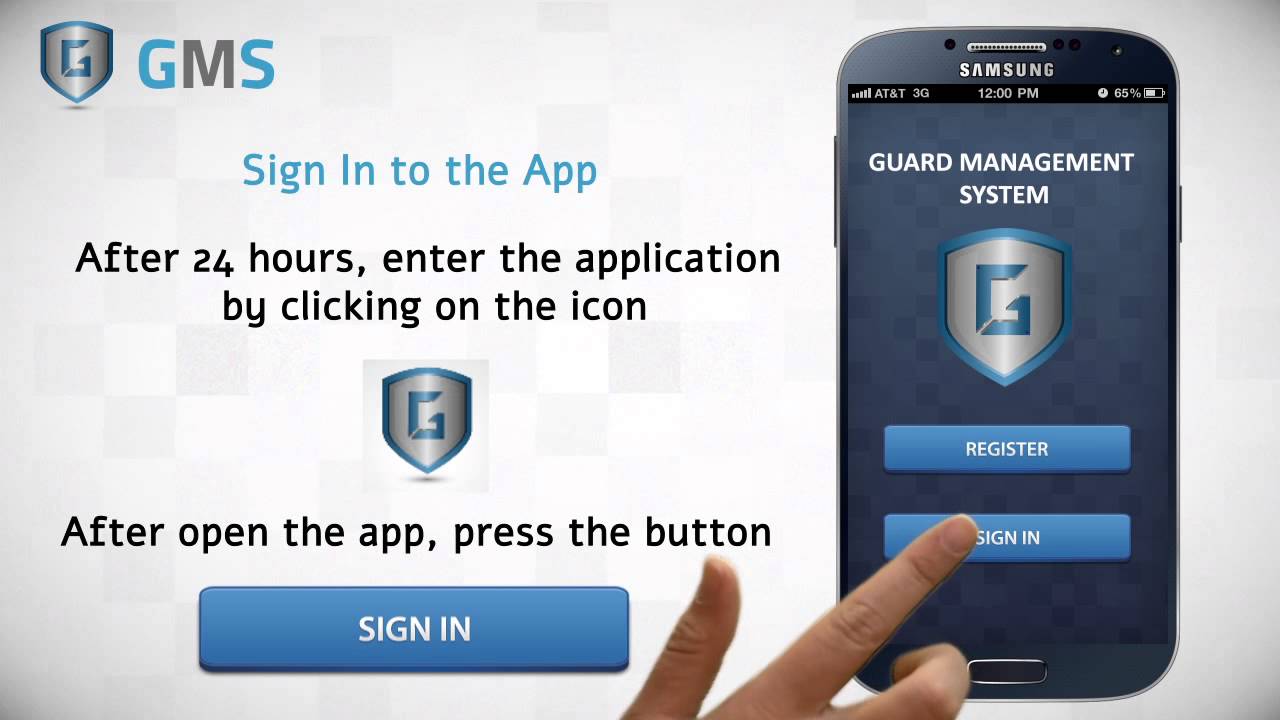 Gms App Guide - Register & Sign in