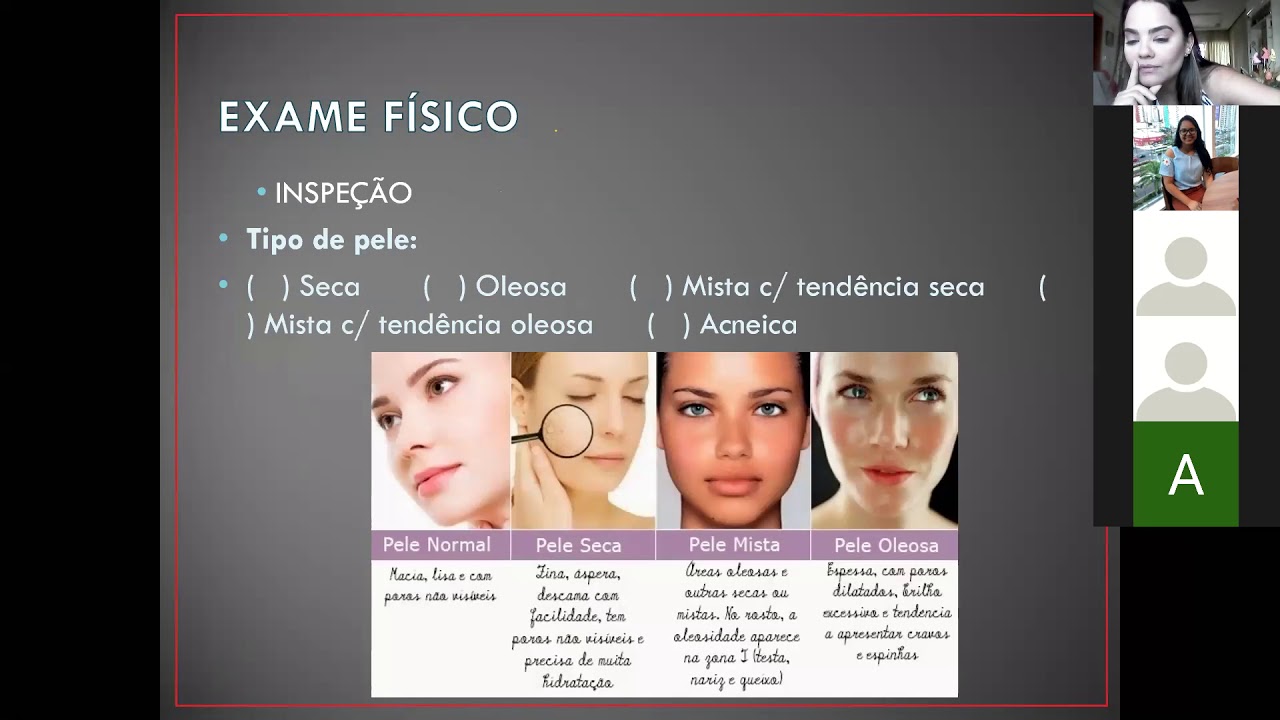 Aula Turma FIT5MA Dermatofuncinal - Avaliação Facial (vídeo 1)